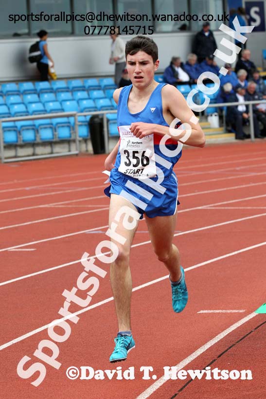 Mens  under-20s 5000 metres, Northern Senior and Under-20s Track and Field Champs., Manchester. Photo: David T. Hewitson/Sports for All Pics